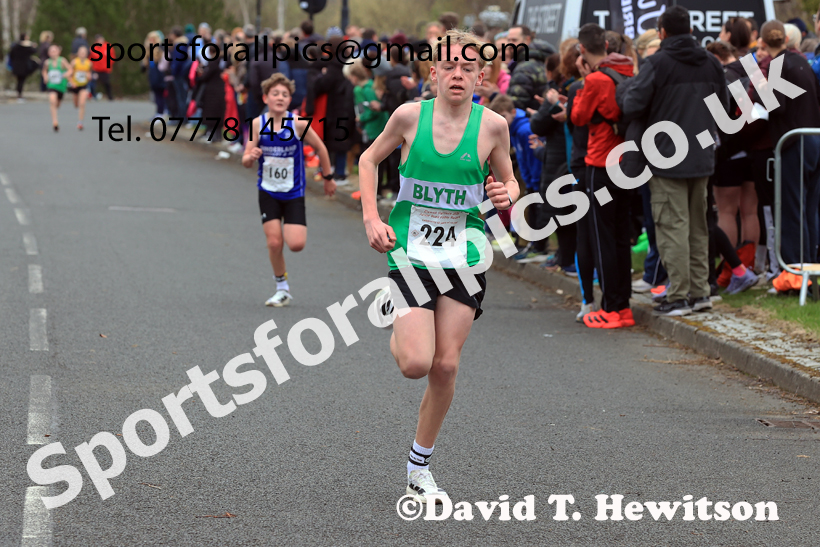 Boys and Girls Under-14s, 2026 Elswick Harriers Good Friday Road Relays and Young Athletes, Newburn,  Newcastle upon Tyne. Photo: David T. Hewitson/Sports for All Pics